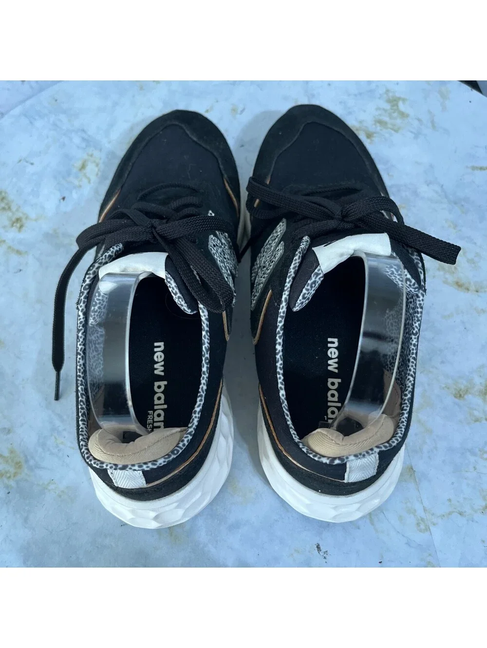 New Balance FF X70 Women's Size 11 Shoes Black Brown Leopard Athletic Sneakers